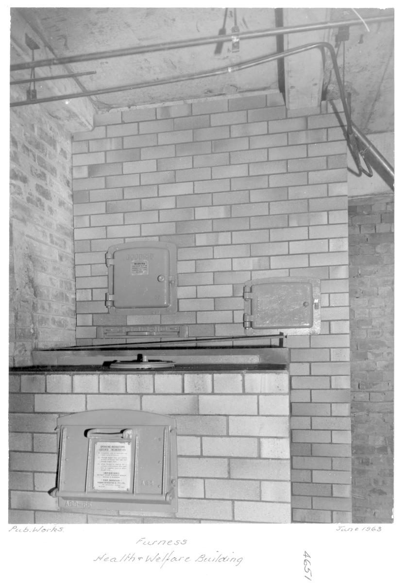 Health and Welfare building furnace, Brisbane, June 1963