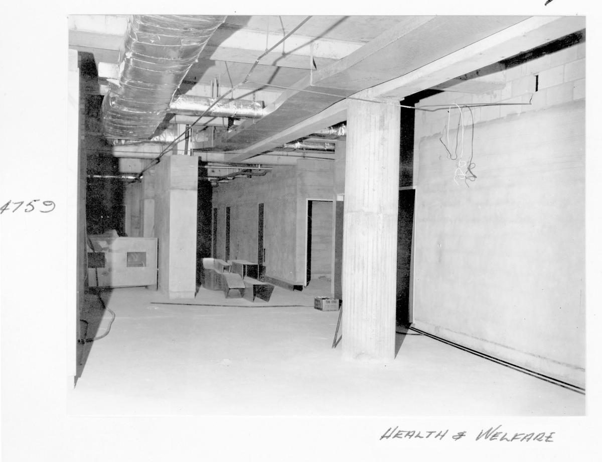 Health and Welfare Building under construction, Brisbane, October 1963