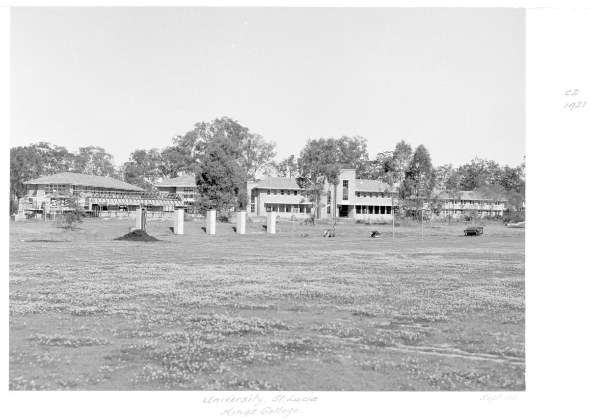 University of Queensland Kings College construction, St Lucia - Brisbane, September 1955