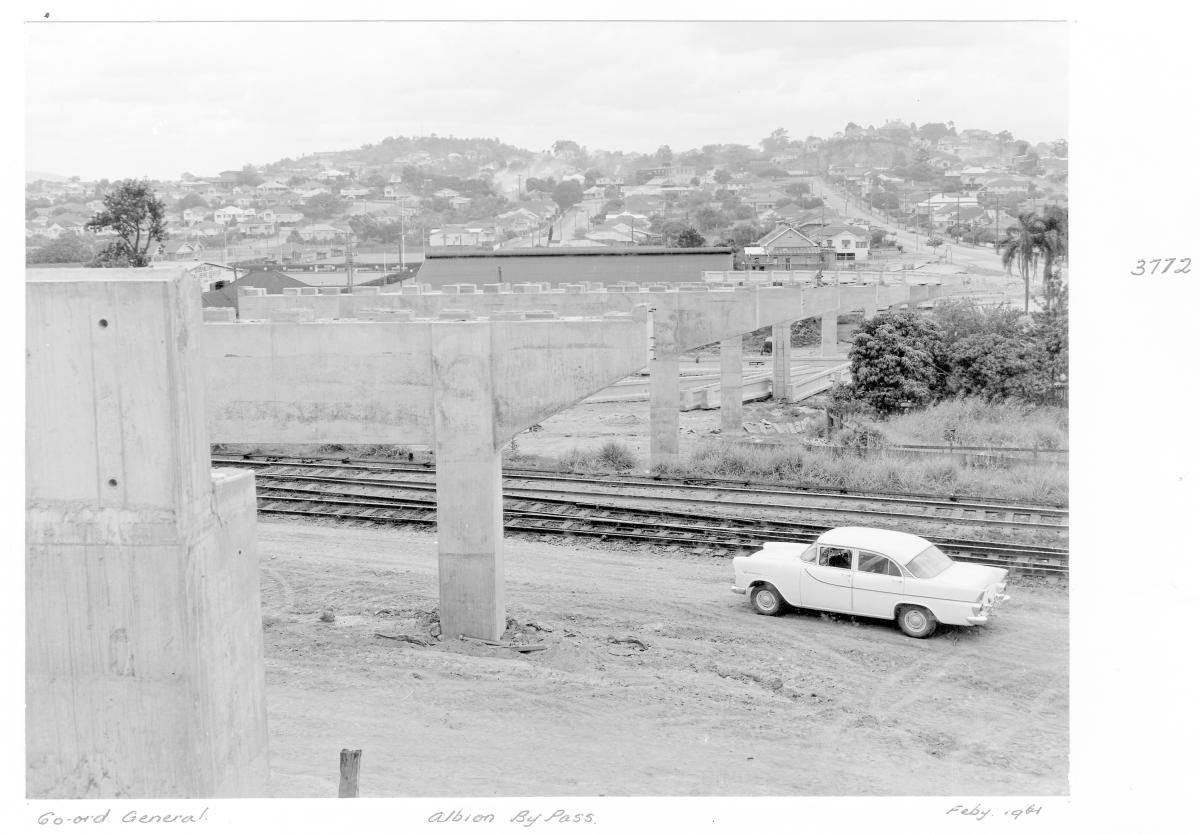 Albion bypass construction - Brisbane, February 1961