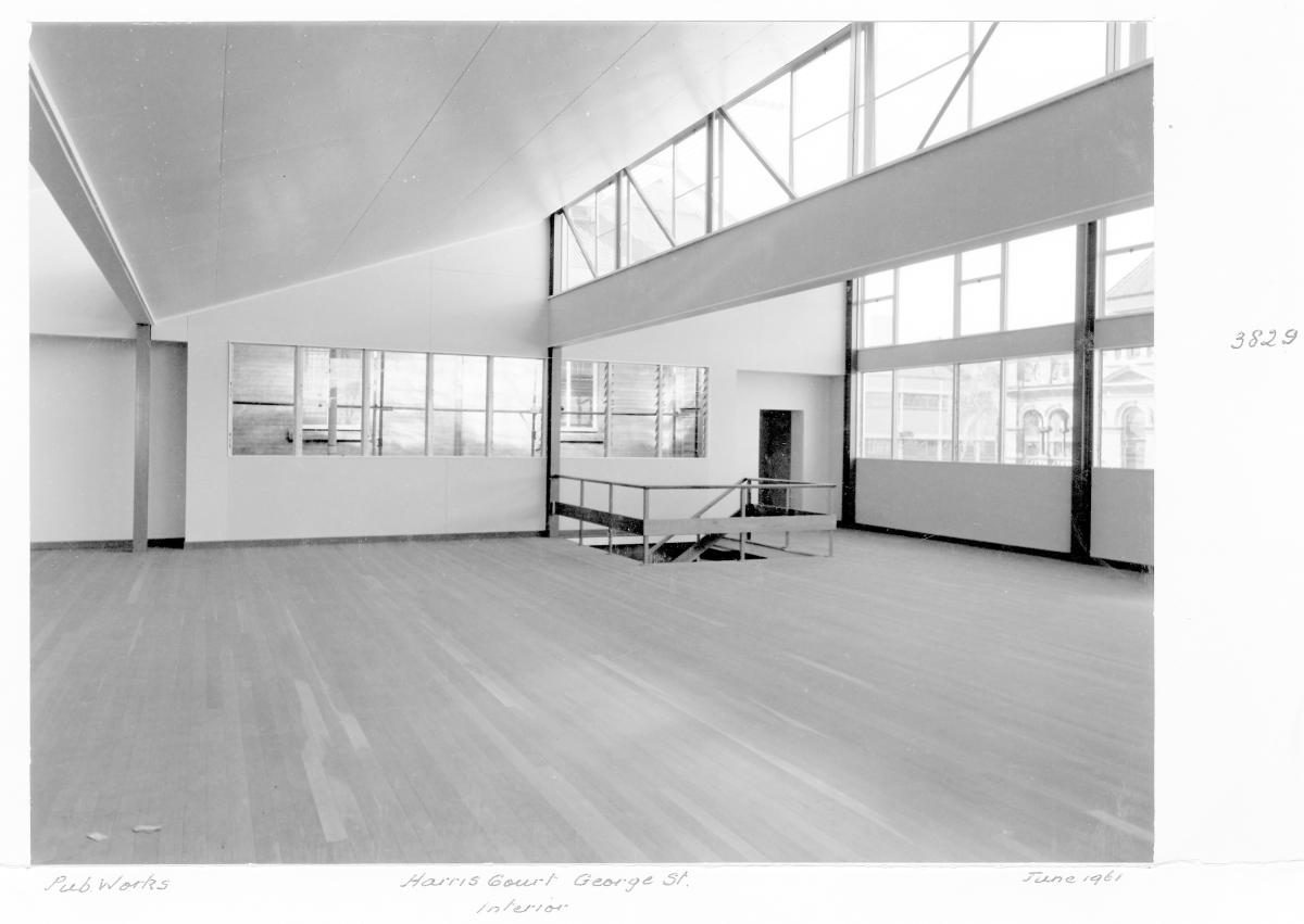 Interior of Harris Court on George St - Brisbane, June 1961, Brisbane City