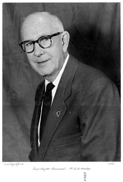 Acting Queensland Surveyor General 1958-1961, Mr E D Mellor - Brisbane, 1961