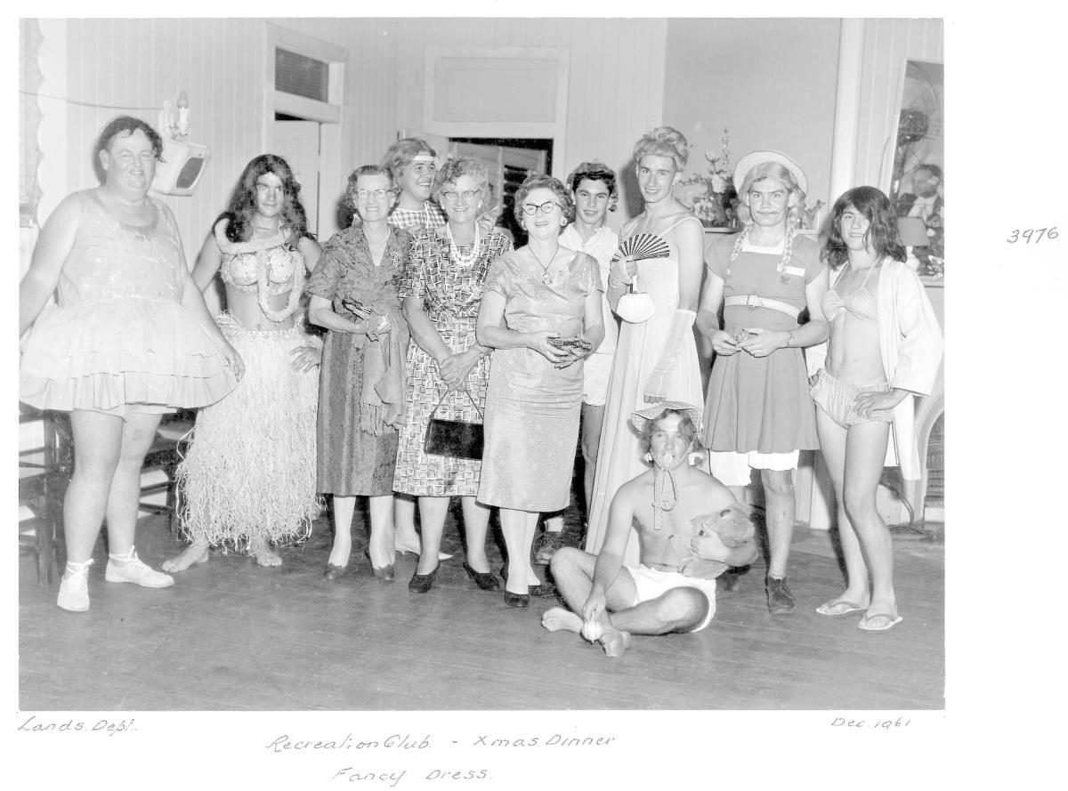 Lands Department Recreation Club Christmas Dinner, Fancy Dress Parade - Brisbane, December 1961