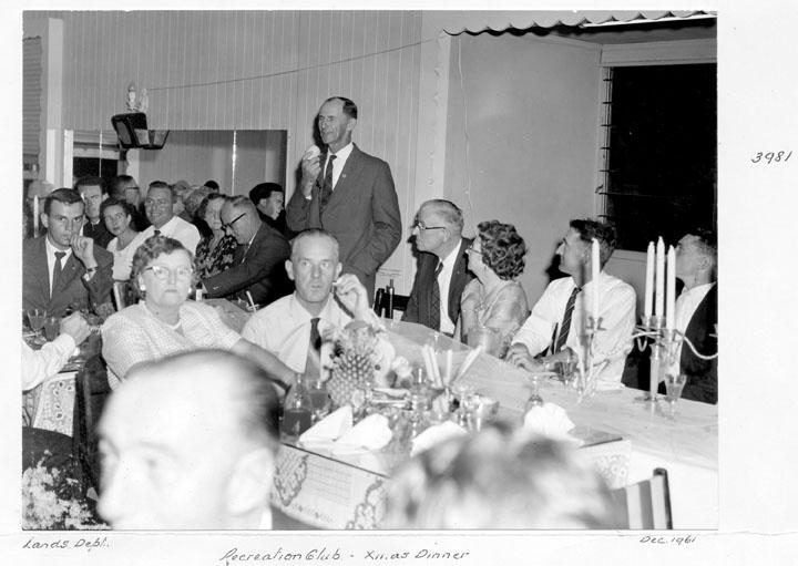 Lands Department Recreation Club Christmas Dinner - Brisbane, December 1961