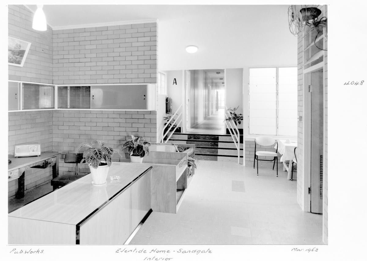 Interior of Eventide Home at Sandgate - Brisbane, March 1962
