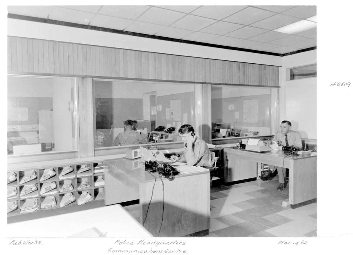 Police Headquarters Communications Centre - Brisbane, March 1962