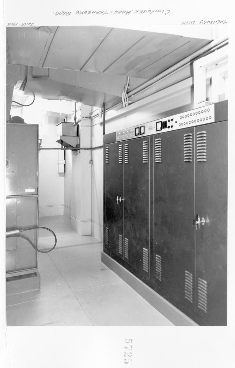 Computer area - Treasury Building, Brisbane, June 1965