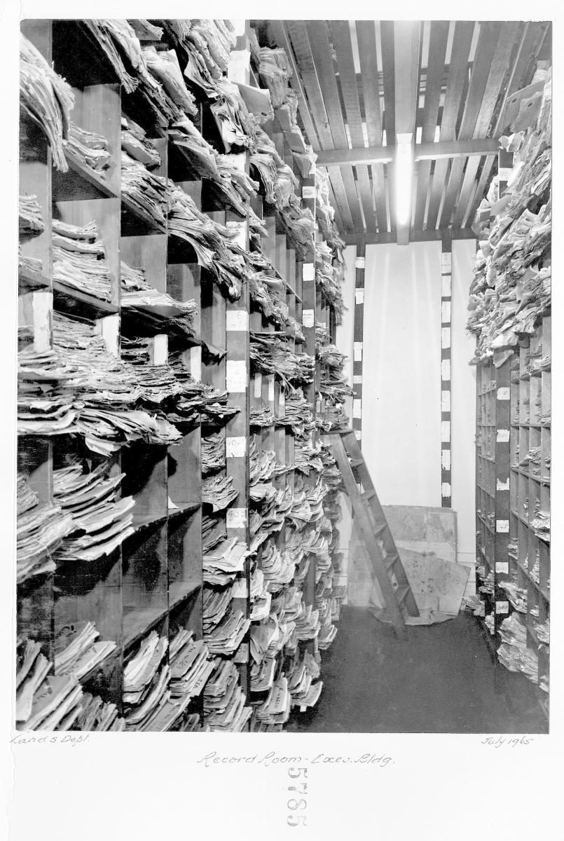 Records room - Executive Building, Brisbane, July 1965, Brisbane City