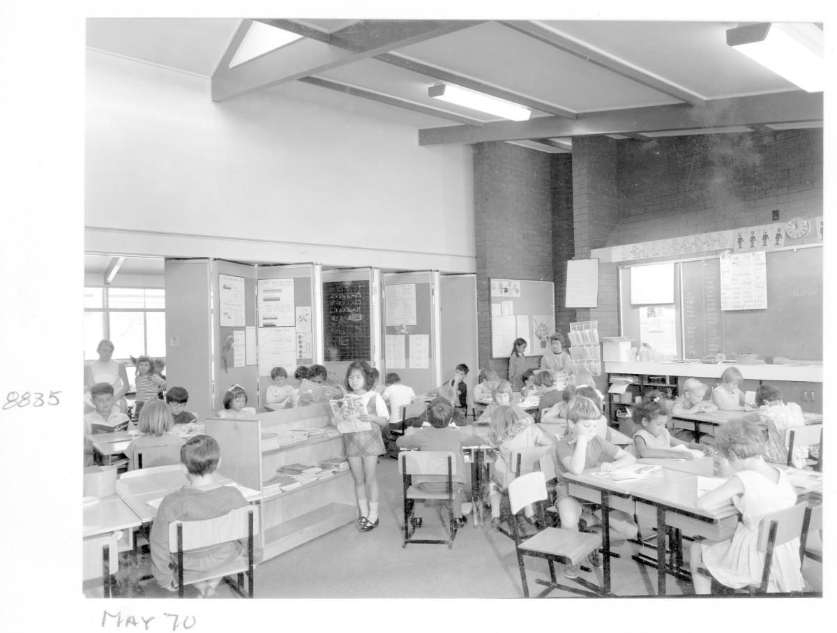 Classroom, Petrie Terrace State School, Brisbane, May 1970