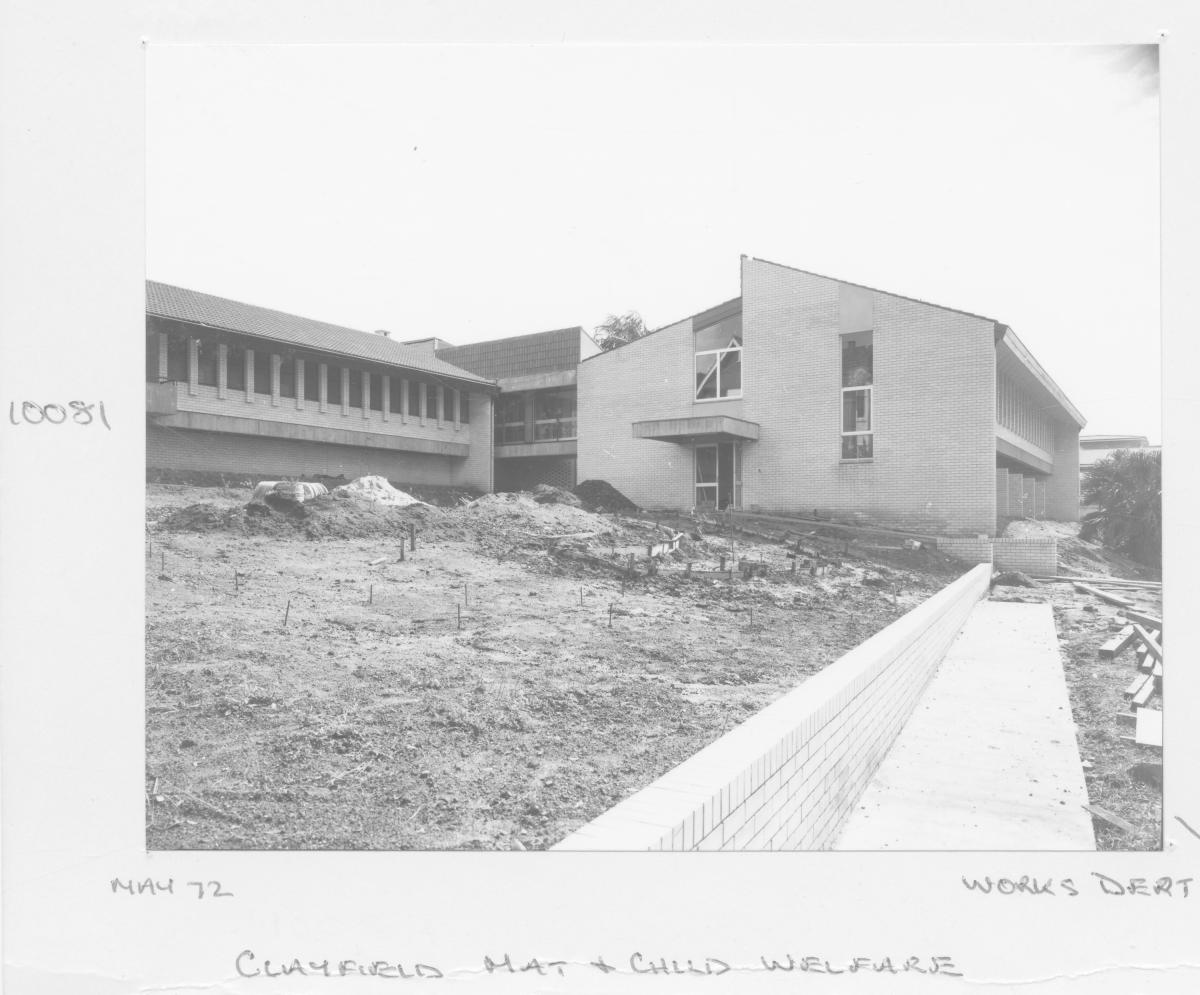 Construction of Clayfield Maternal and Child Welfare building - Brisbane, May 1972