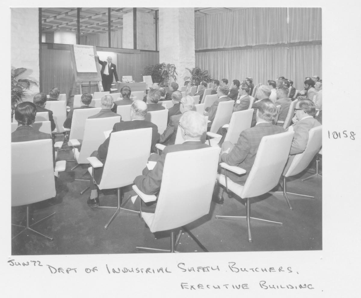 Industrial Safety Conference 1972, Executive Building - Butchers - Brisbane, June 1972, Brisbane City