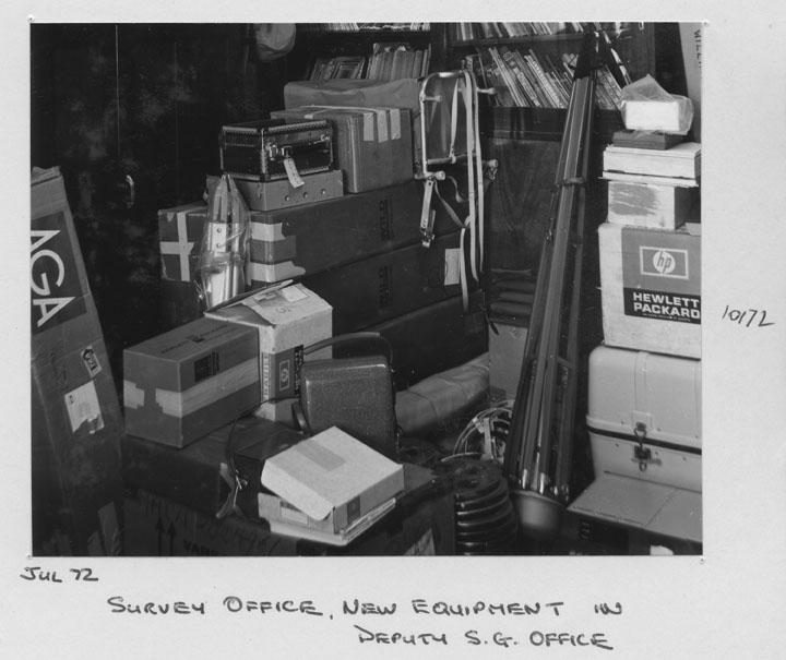 New equipment in the Deputy Surveyor General's Office - Brisbane, July 1972
