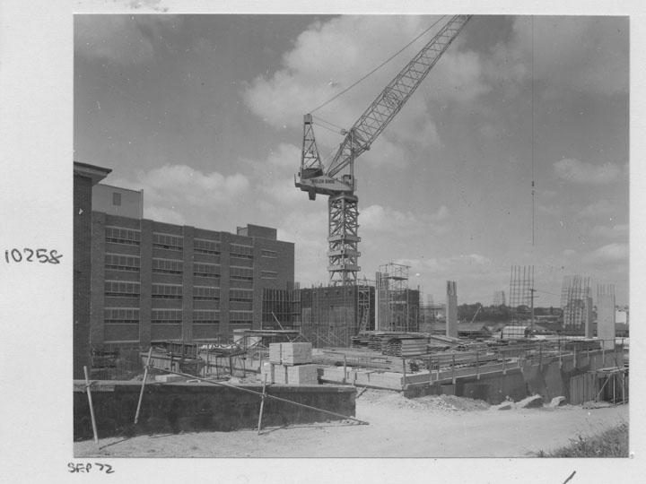 Progress of construction of the Queensland Institute of Technology Paramedical School - Brisbane, September 1972, Brisbane City