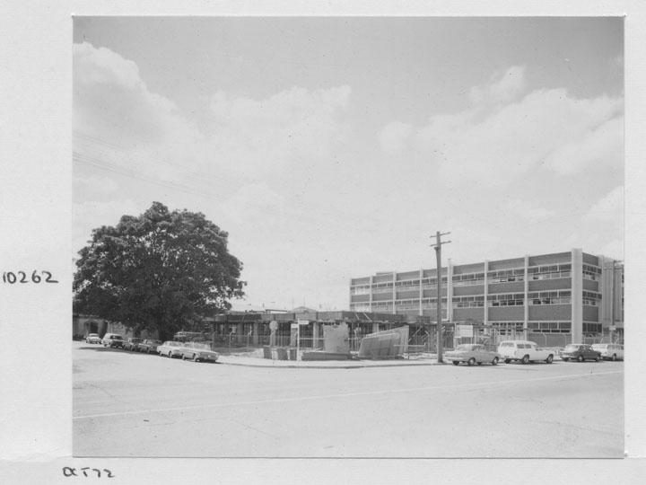 Construction of the Communications Section Building at the South Brisbane Technical School - Brisbane, October 1972
