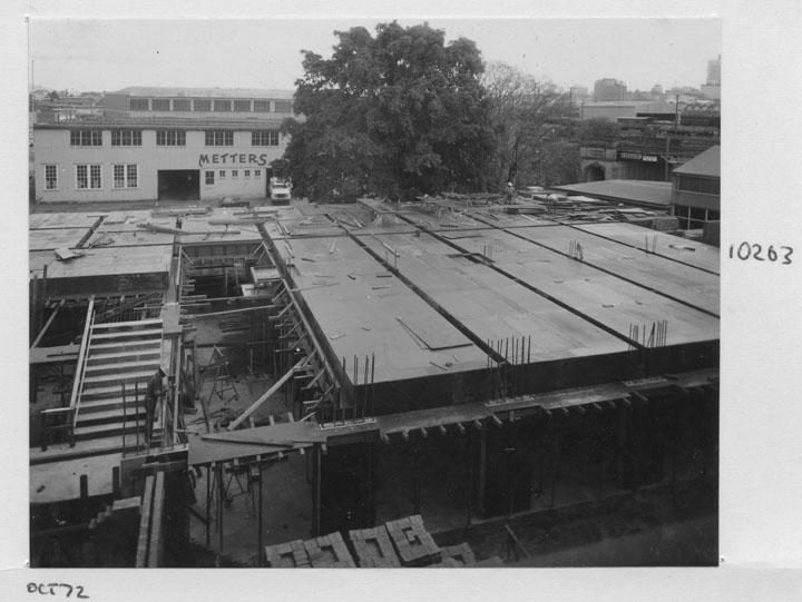 Construction of the Communications Section Building at the South Brisbane Technical School - Brisbane, October 1972
