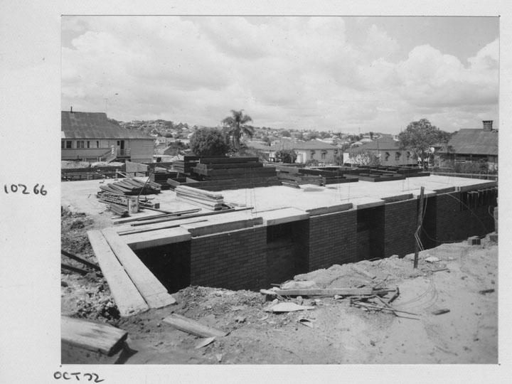Construction of the Warilda Children's Home at Wooloowin - Brisbane, October 1972