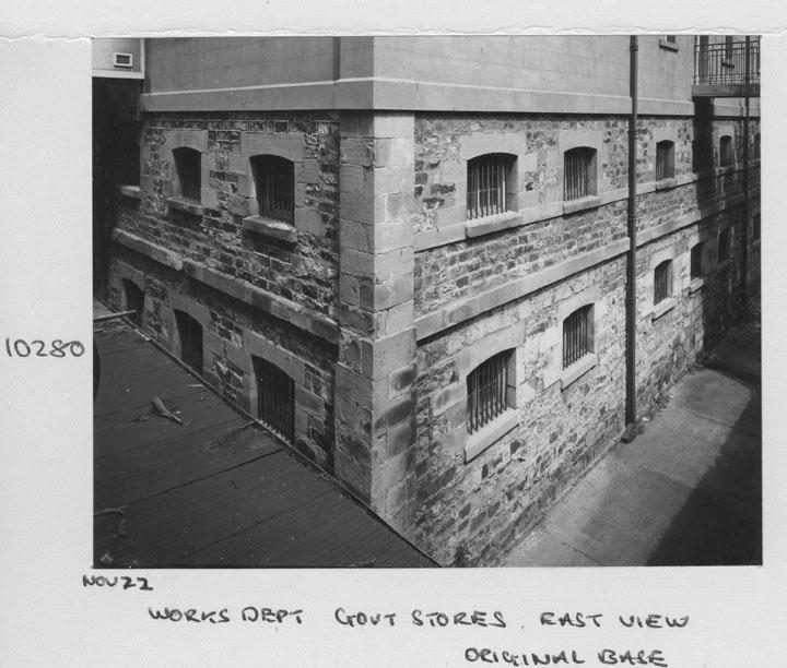 Old Government Stores building East view, original base - Brisbane, November 1972