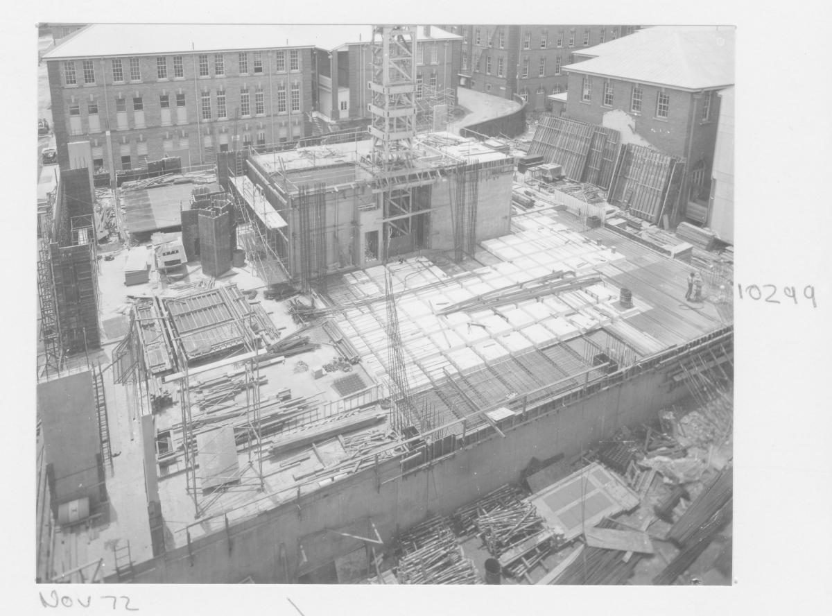 Construction of the Queensland Institute of Technology (QIT) Paramedical School - Brisbane, November 1972, Brisbane City