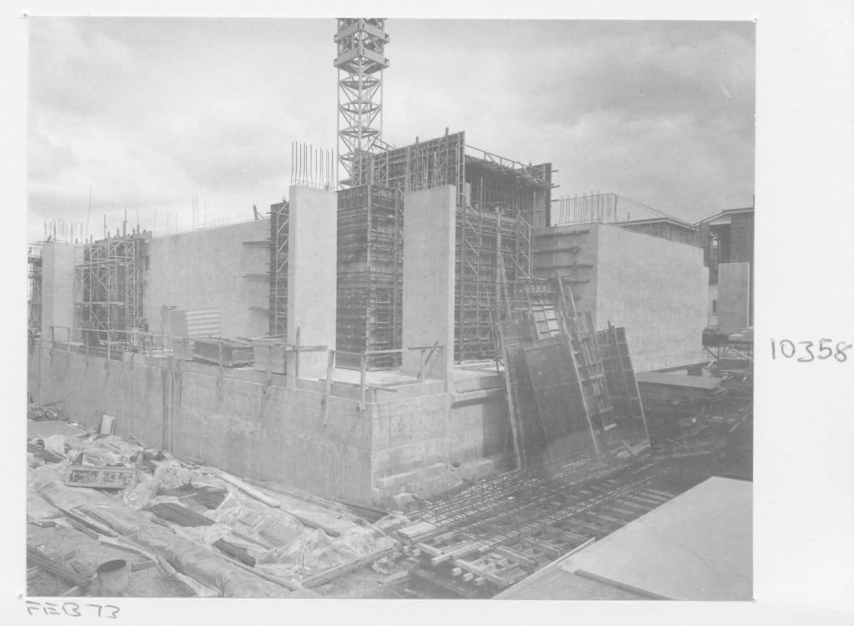 Construction of the Queensland Institute of Technology Physics and Paramedic buildings - Brisbane, February 1973, Brisbane City