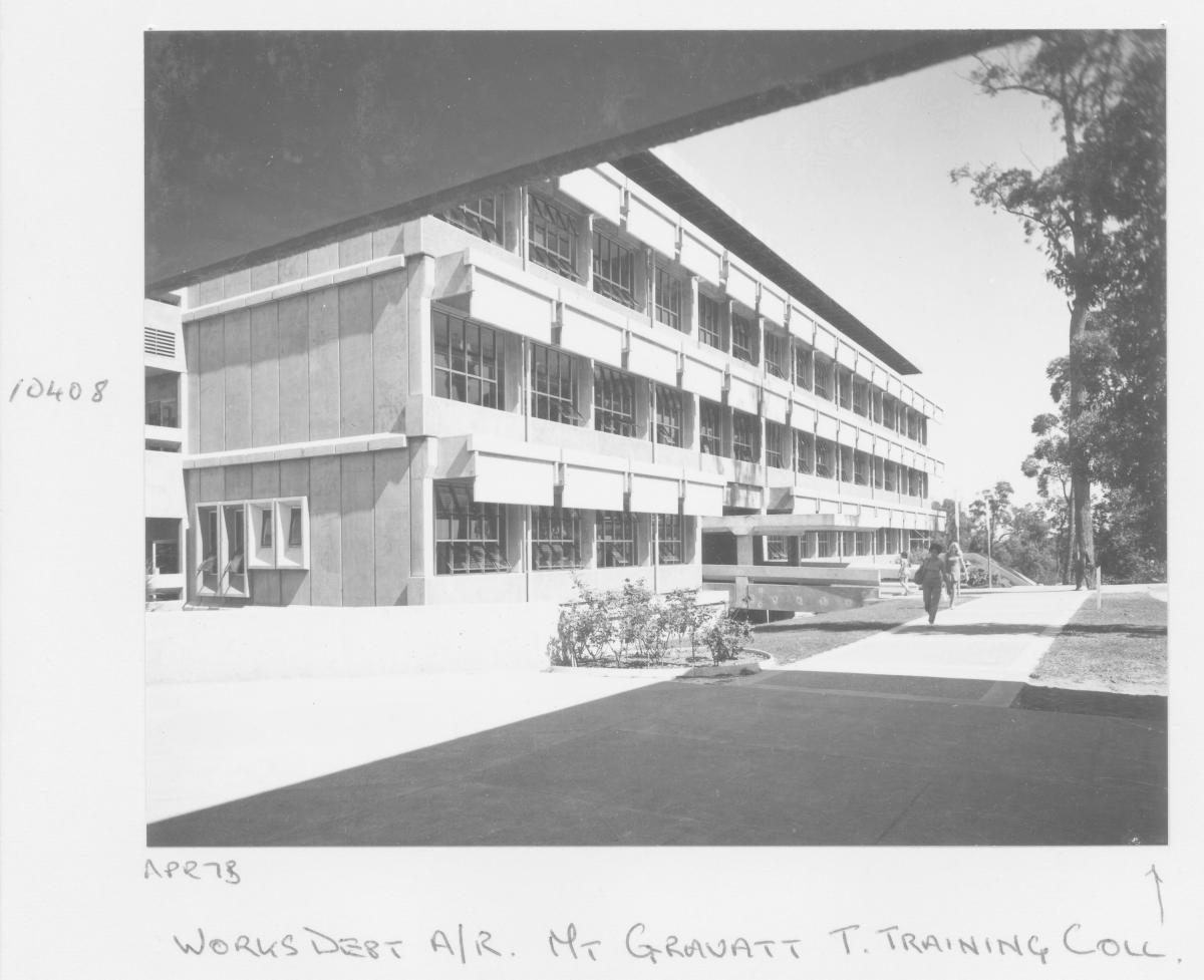 Exterior of Mount Gravatt Teachers Training College - Brisbane, April 1973