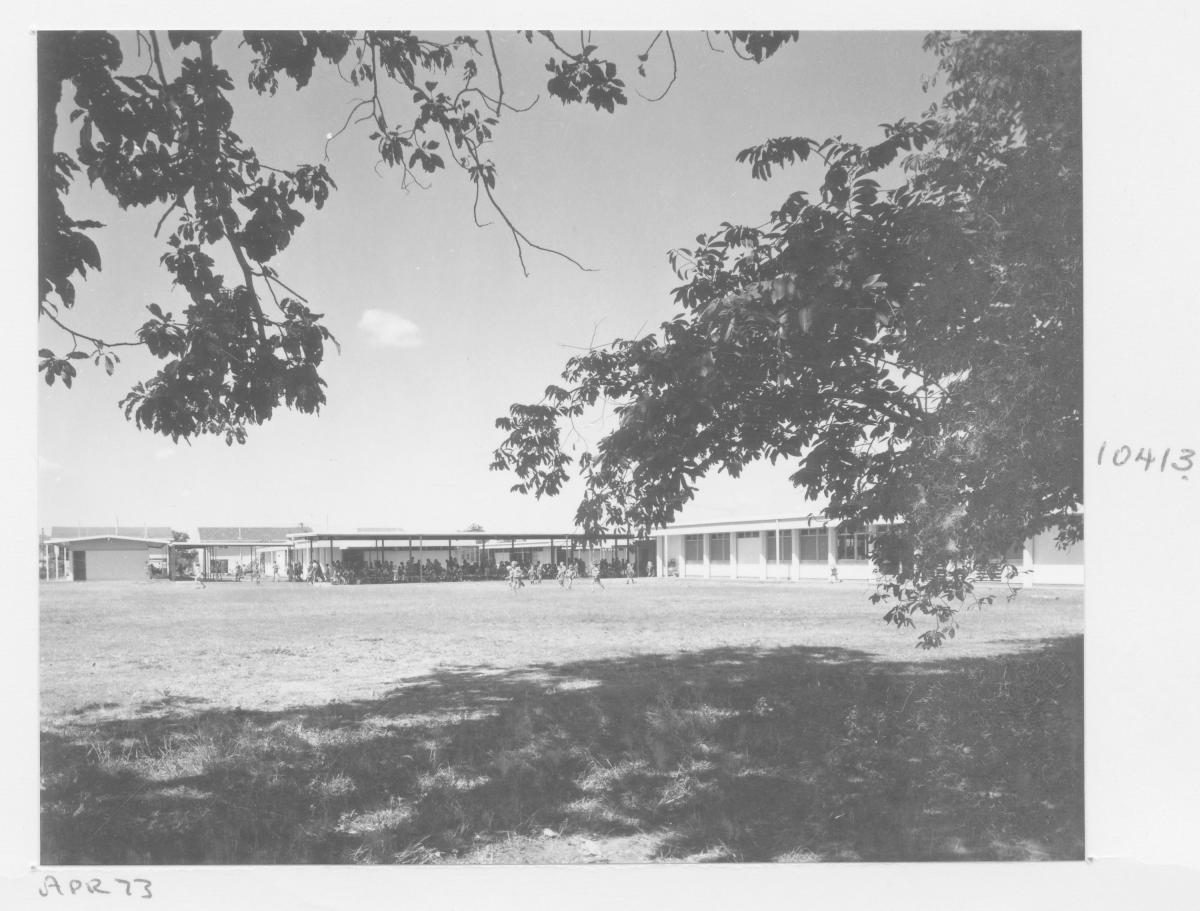Rear view of MacGregor State School - Brisbane, April 1973
