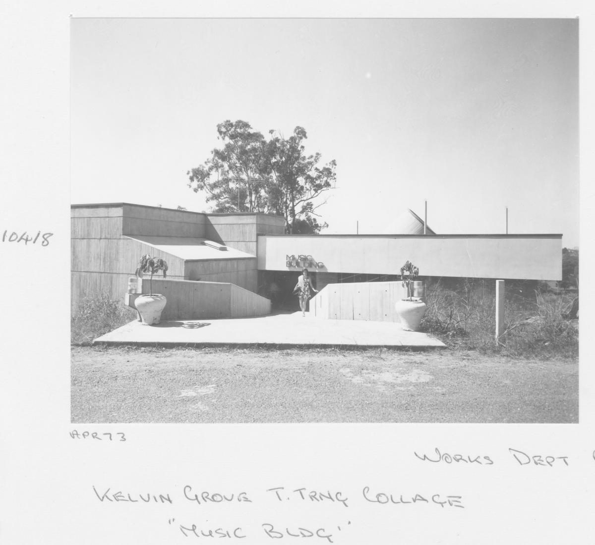Kelvin Grove Teachers Training College, Music Building - Brisbane, April 1973