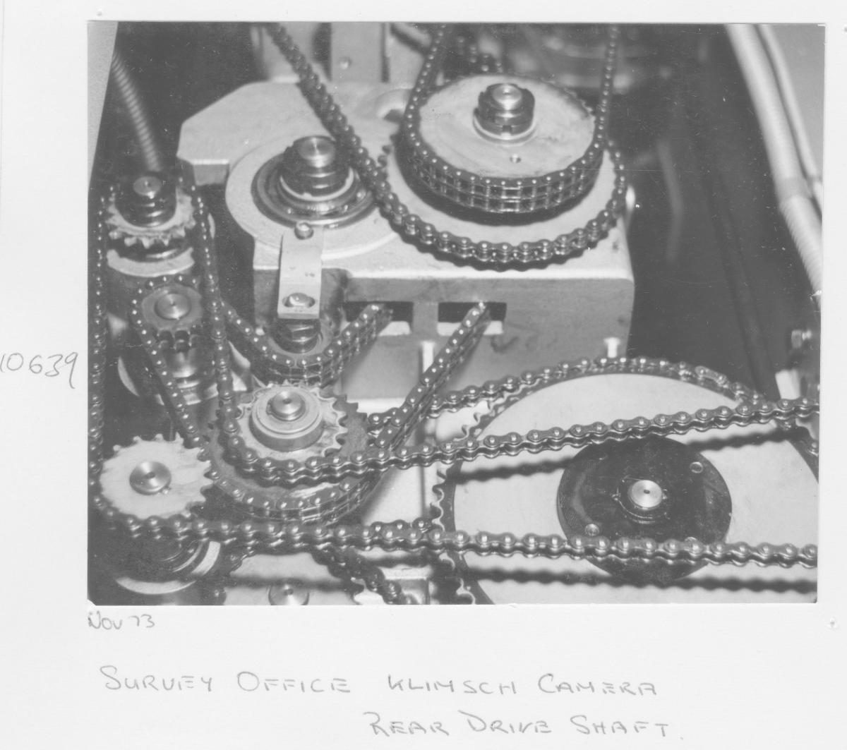 Survey Office's Klimsch camera rear drive shaft - Brisbane, December 1973