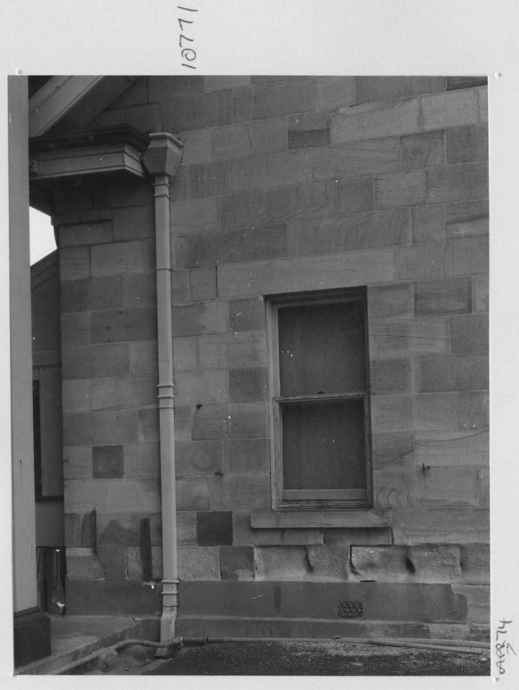 Exterior wall of Providores Cottage at Parliament House - Brisbane, April 1974, Brisbane City