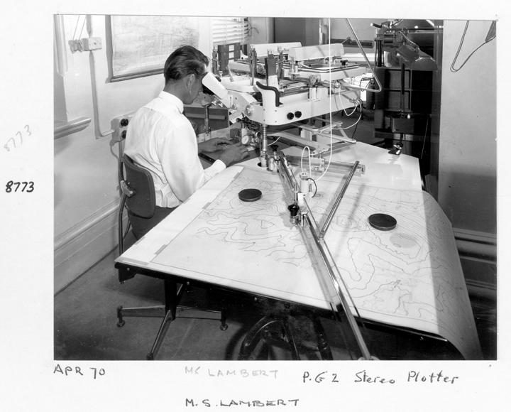 P.G2 Stereo plotter. [Survey Office, Brisbane], April 1970