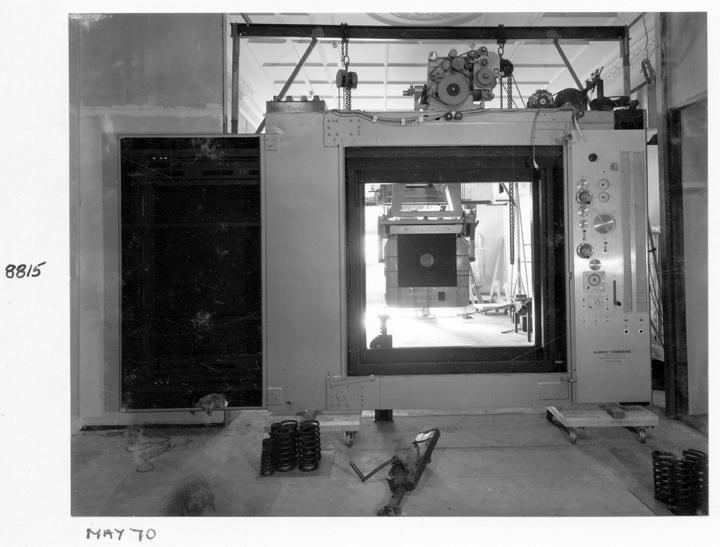 Klimsch camera installation, Executive Building, Brisbane, April 1970, Brisbane City
