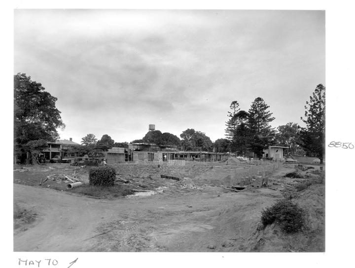 Wolston Park Hospital new ward construction, Brisbane, May 1970