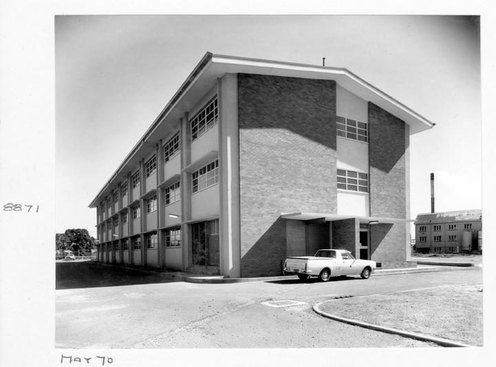 Eagle Farm Technical College, boilermaking and electrical block, Brisbane, May 1970