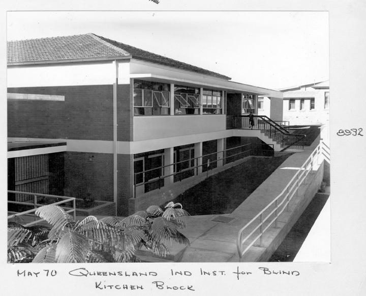 Kitchen block, Queensland Industrial Institute for the Blind, Brisbane, May 1970