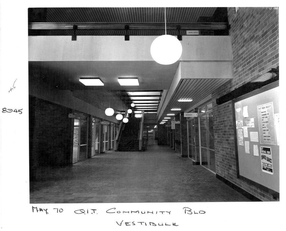 Vestibule, Community Building, Queensland Institute of Technoloy, Brisbane, May 1970