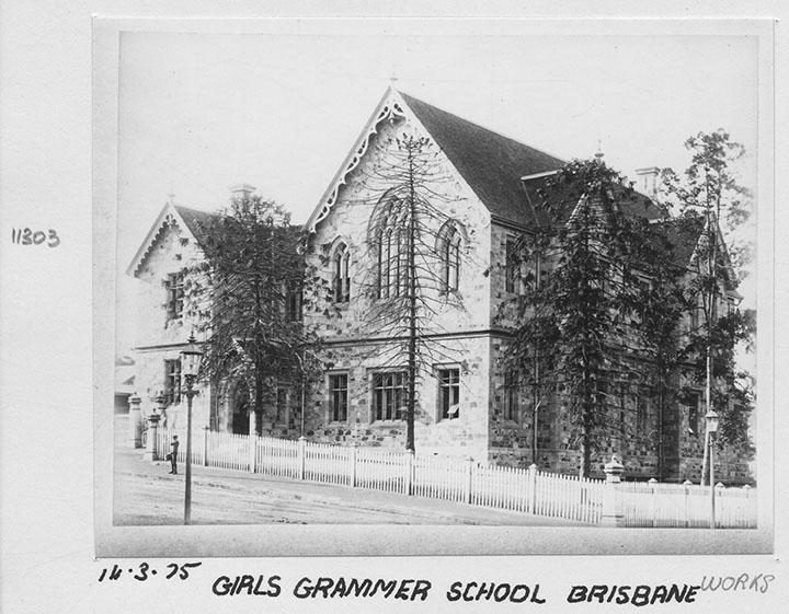 Brisbane Central State School, incorrectly captioned Brisbane Girls Grammar School - March 1975, Spring Hill