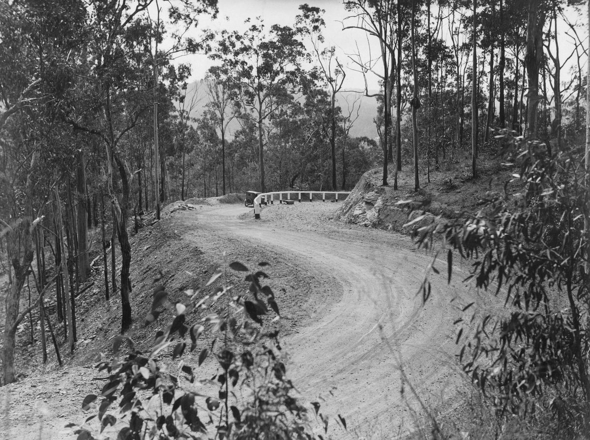 Section of the new Mount Nebo Road, outside Brisbane, 1931, Mt Nebo