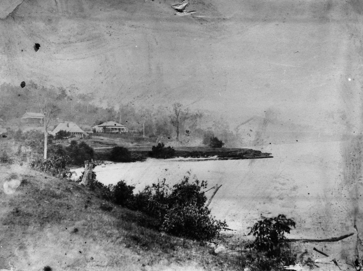 Early view of Hamilton, Brisbane, 1868