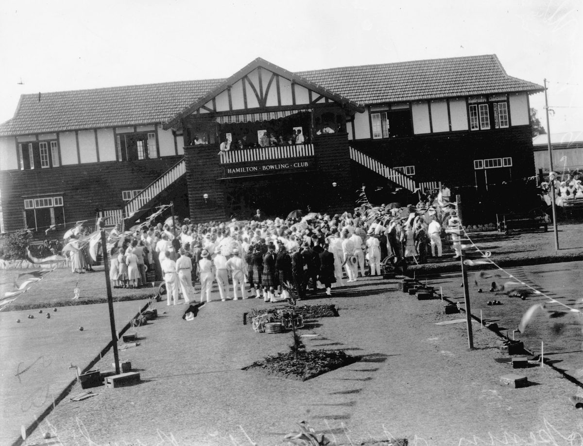 Opening of the Hamilton Bowling Club House in March 1931