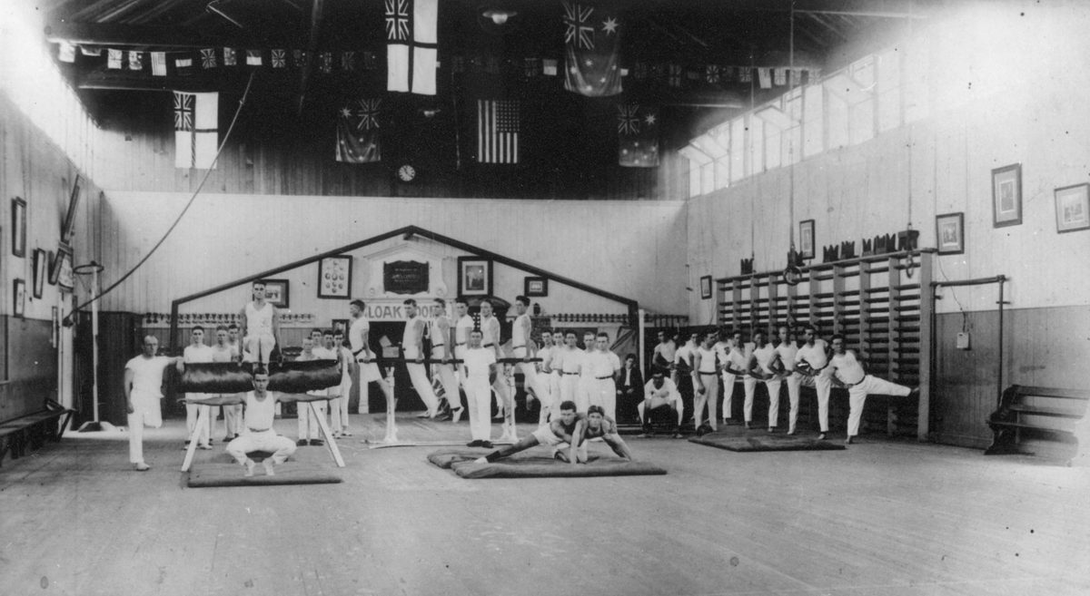 Members of the Turbot Street Gymnastics Club, Brisbane, 1922, Brisbane City