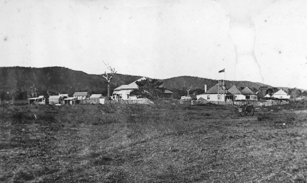 Pilot station buildings at Bulwer, 1899, Moreton Island