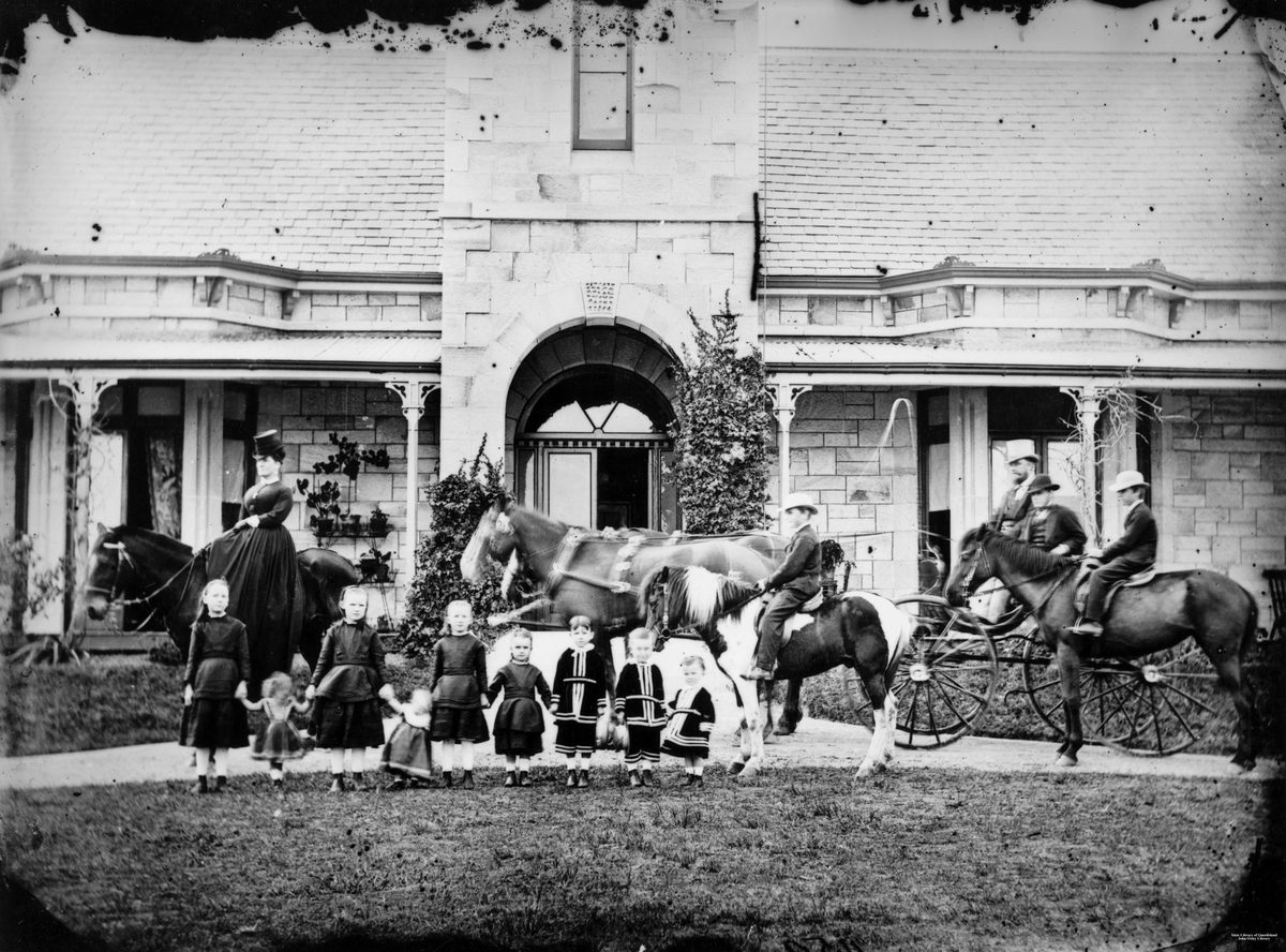 Dickson family, Toorak House, Brisbane 1872