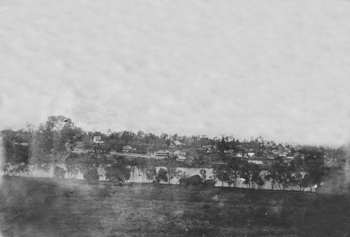 View from Government House towards South Brisbane, 1868