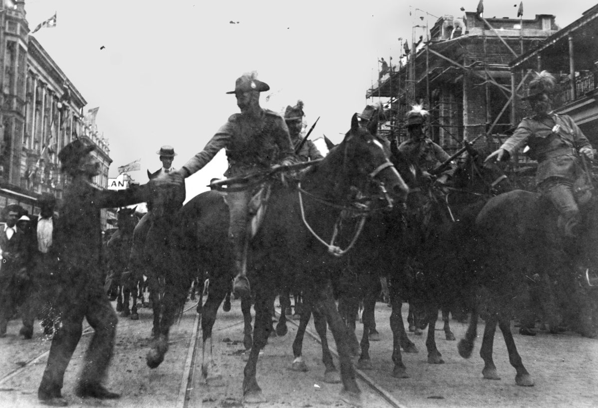 First contingent of soldiers for the South African War, Brisbane, Queensland, 1899