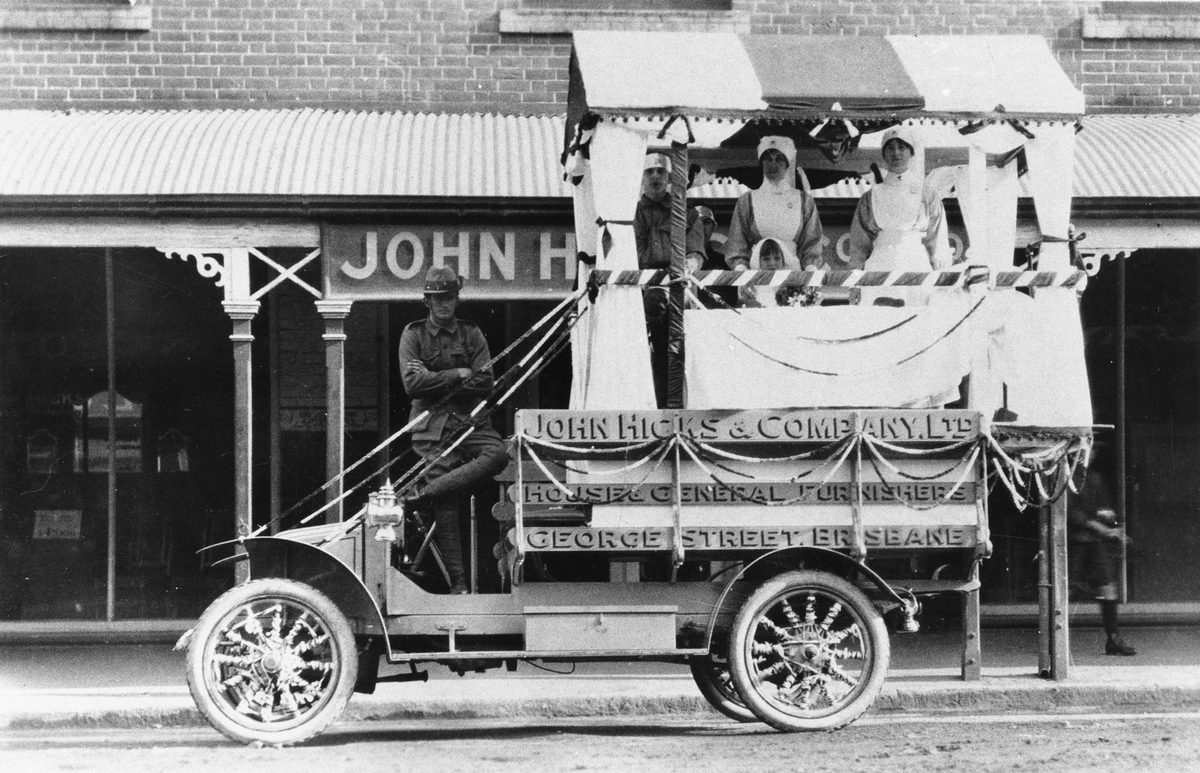 John Hicks and Co. Float in the Patriotic Procession, 1916, Brisbane