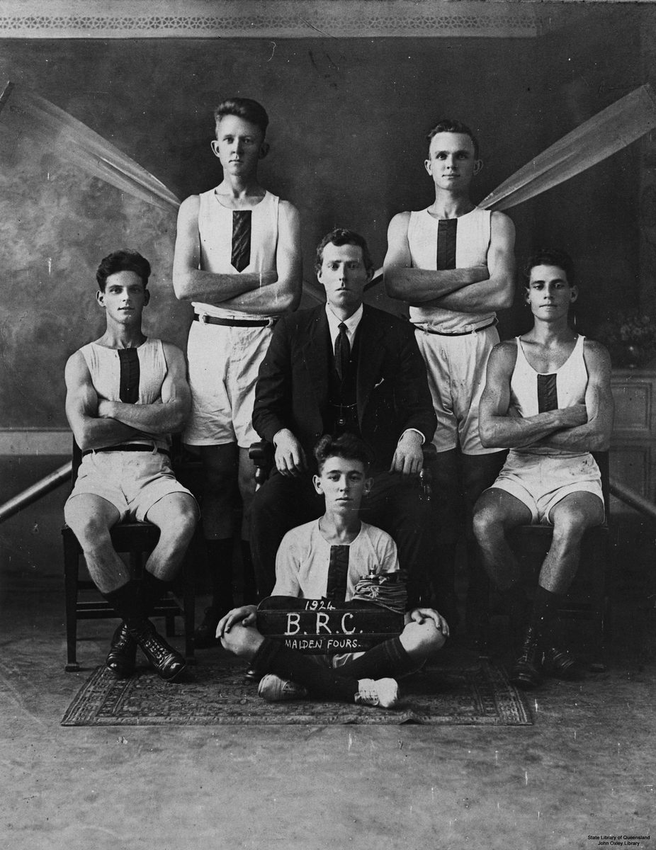 Winners of the Maiden Fours Brisbane Rowing Club, Queensland, 1924