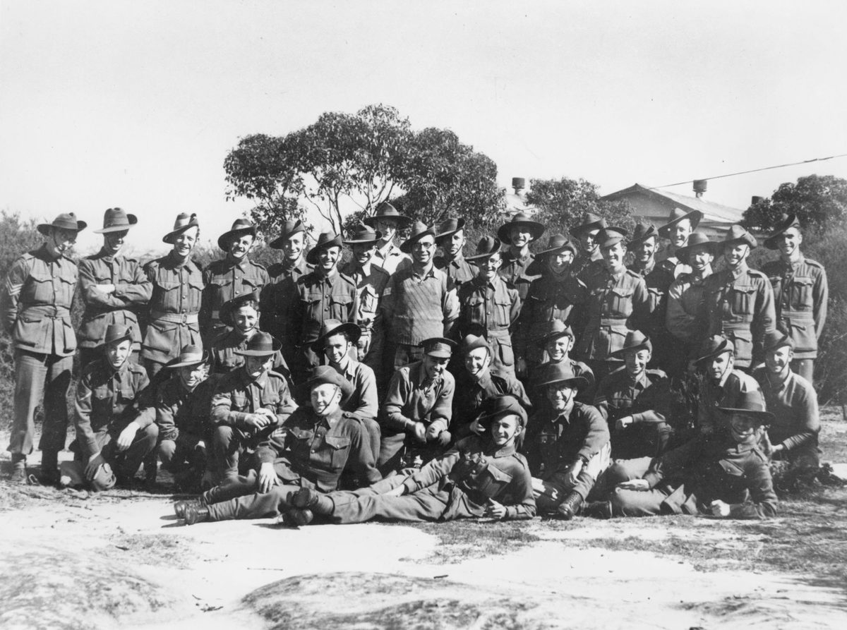 James Wieneke with A.I.F. Royal Australian Engineers during World War II, Brisbane (1942)