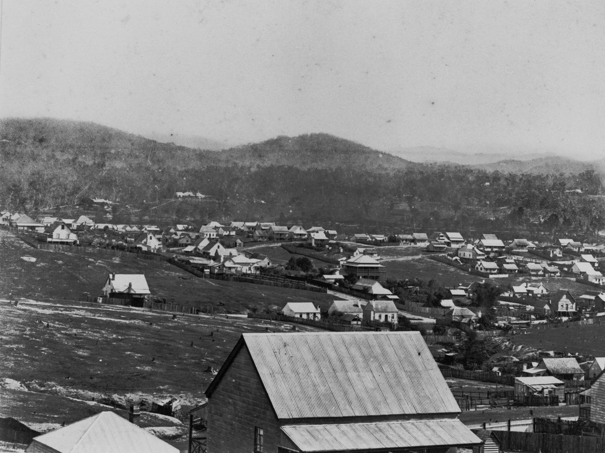 View of West End towards Auchenflower, 1884