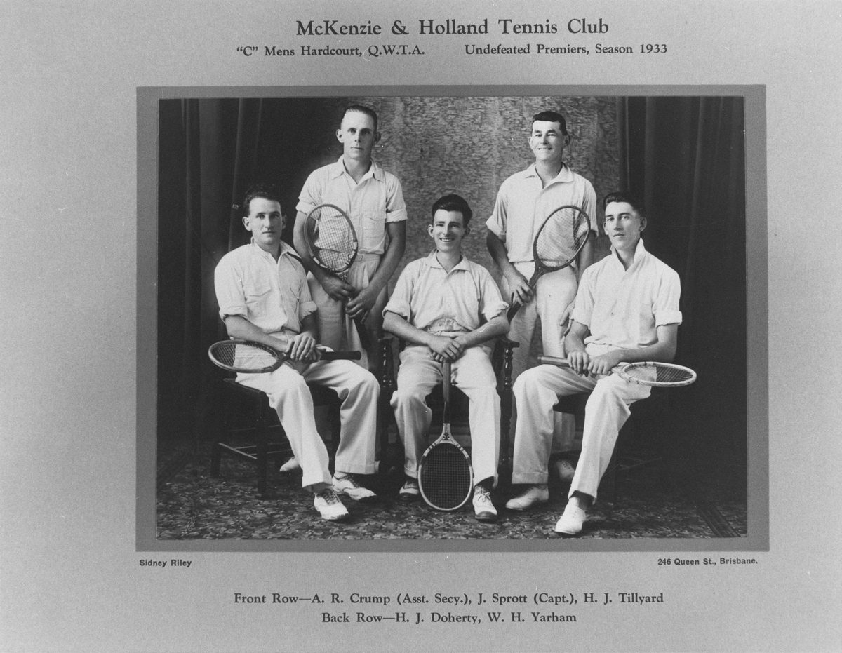 McKenzie and Holland Tennis Club premiers, 1933, Brisbane