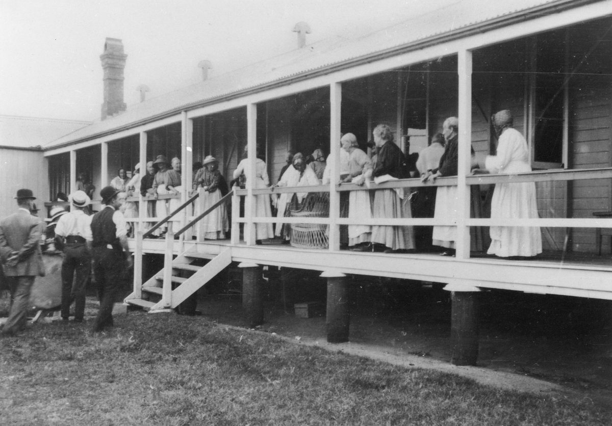 Women's quarters at Dunwich Benevolent Asylum, North Stradbroke Island, 1914