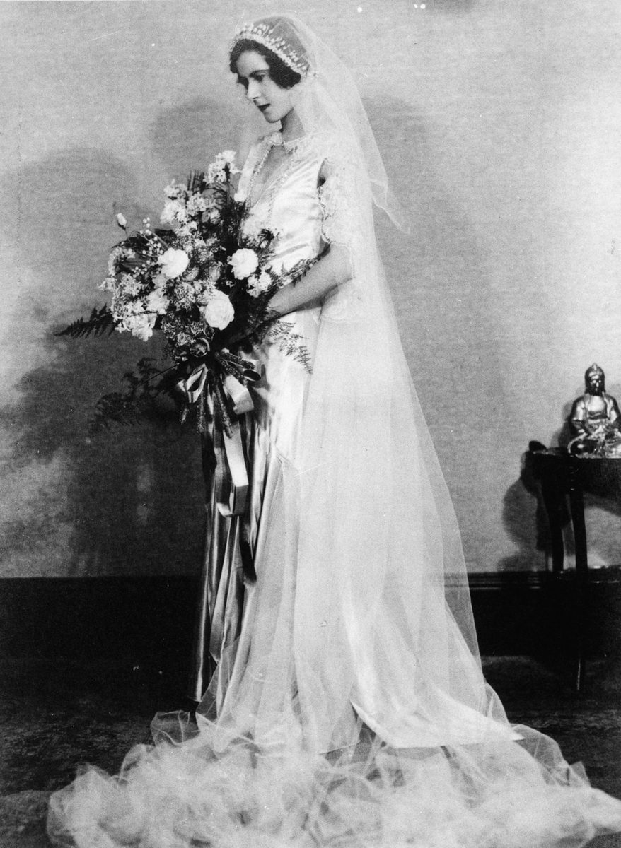Florence (Cooee) Blume on her wedding day in Brisbane, 1931